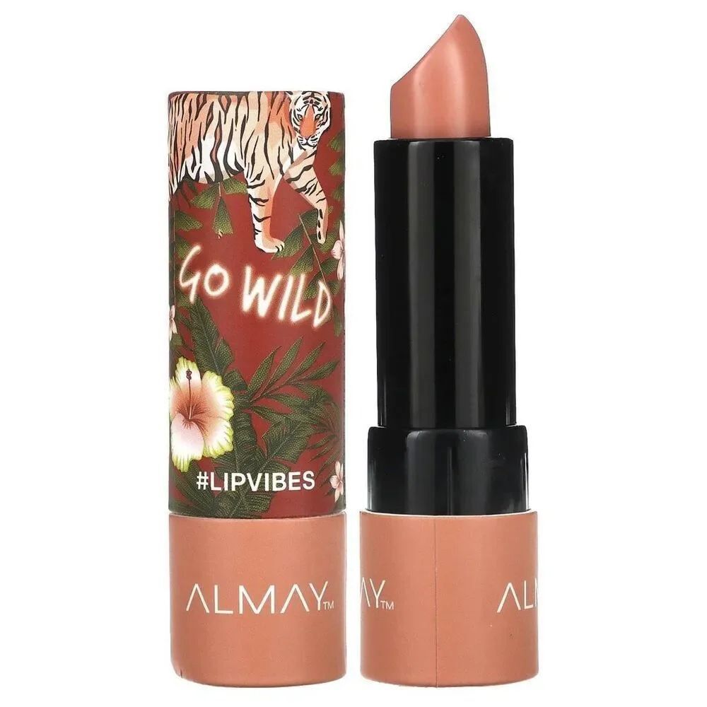 Almay Lip Vibes Matte Lipstick in Go Wild 120 Nude Beige